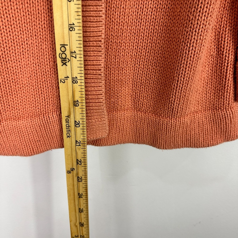 Vintage Y2K‎ Stamp 10 Coral Button Cardigan S Cropped Cottagecore Preppy Indie - Picture 4 of 6